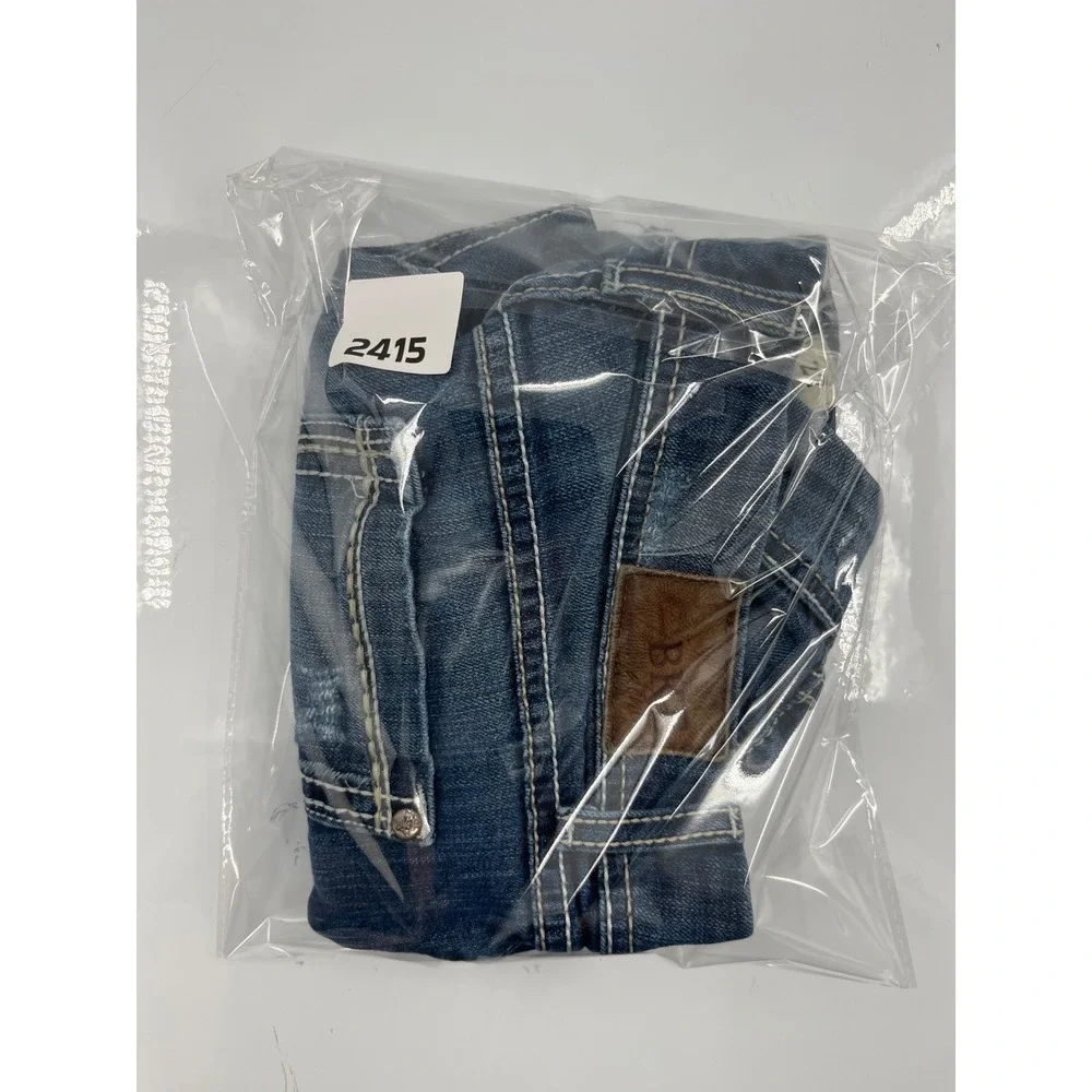 BKE Denim Culture Womens Shorts Size 27 Dark Wash Raw Hem Low Rise Stitch